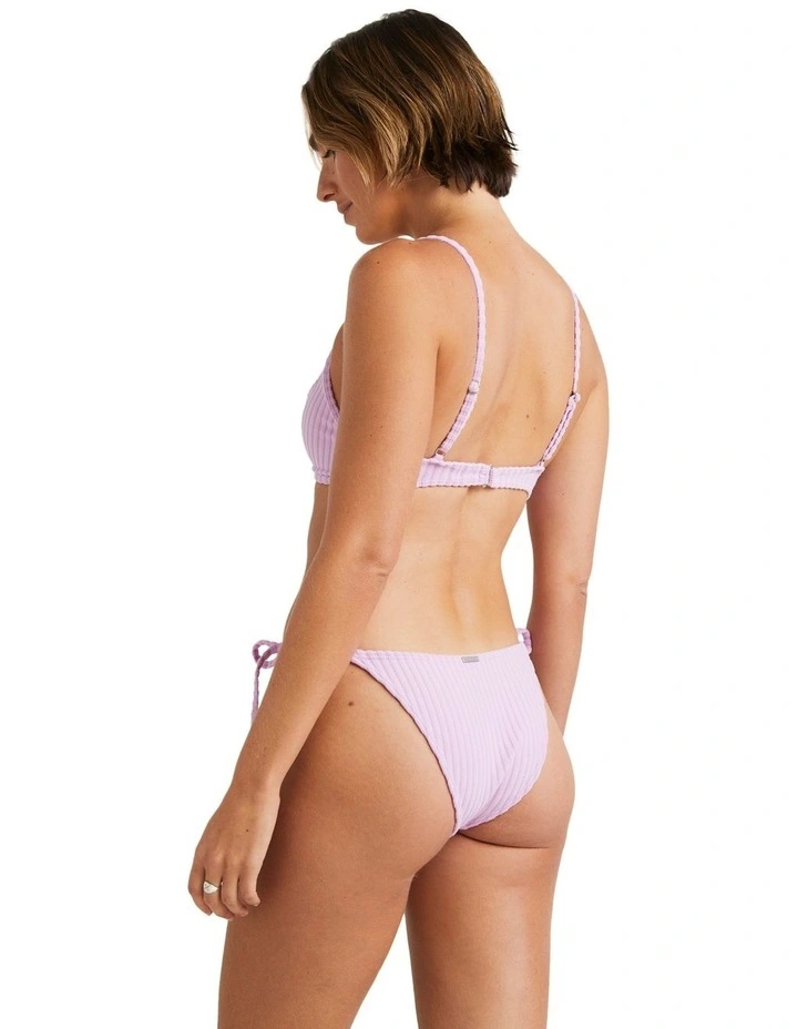 Billabong Terry Rib Charlie Trilette Bikini Top In Purple Myer