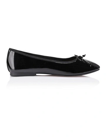 Siren Leather Ballet Flats In Nude Myer