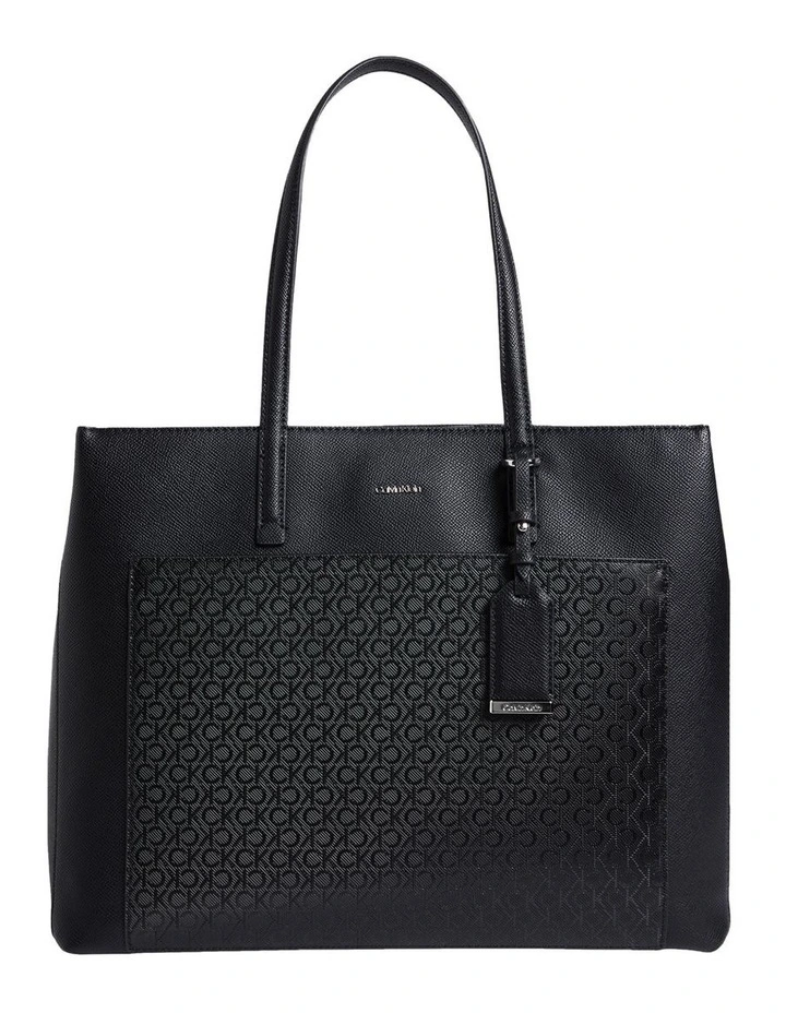 Logo Tote Bag in Black image 1