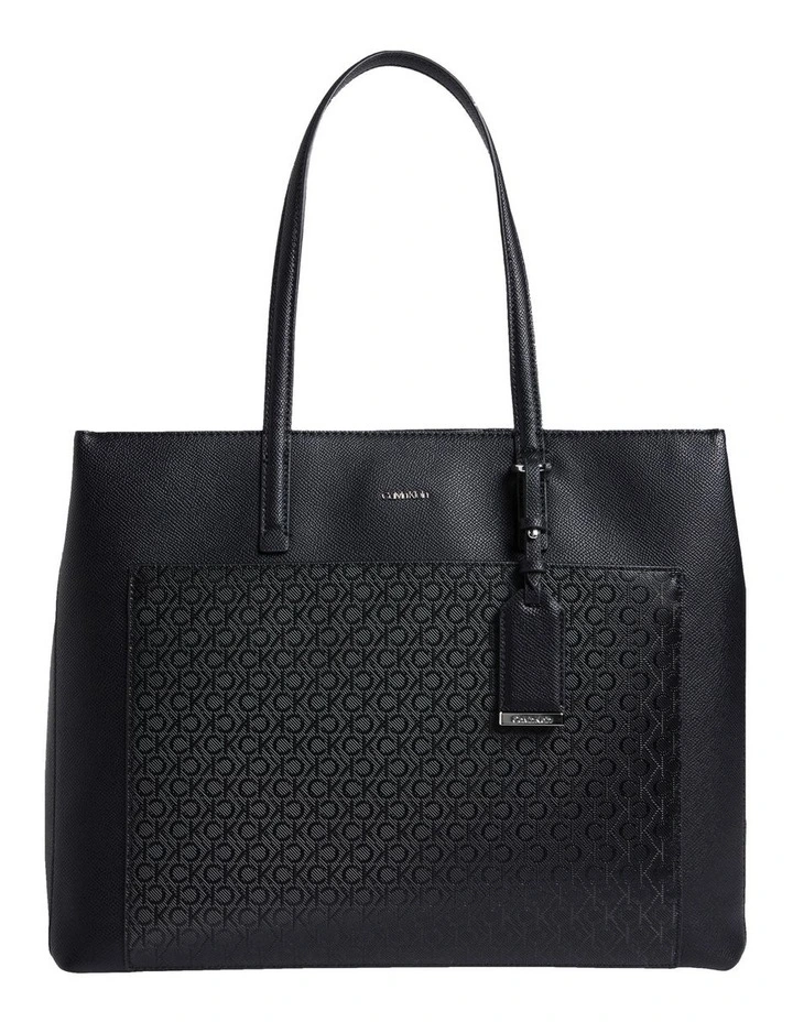 Logo Tote Bag in Black image 1
