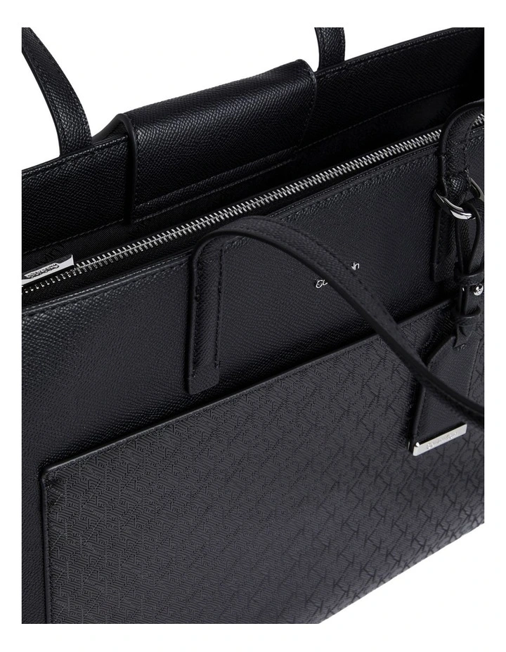 Logo Tote Bag in Black image 3