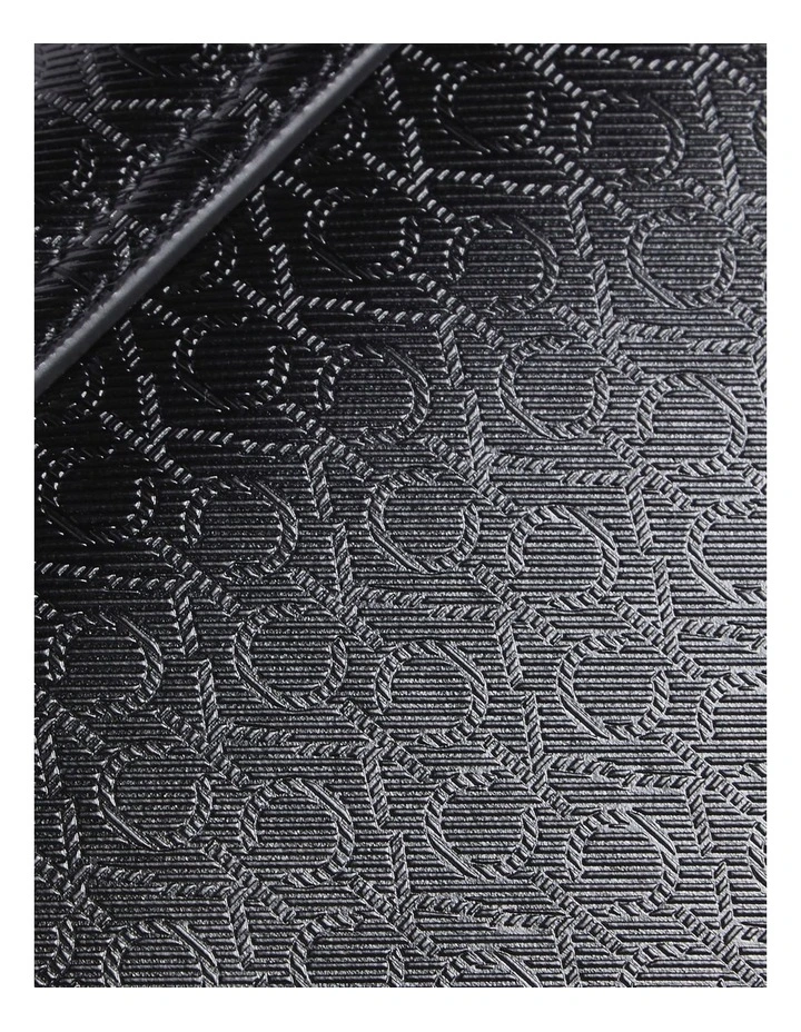 Convertible Shoulder Bag in Black Monogram image 3