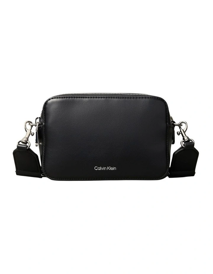 Webbing Crossbody Camera Bag in Black image 1