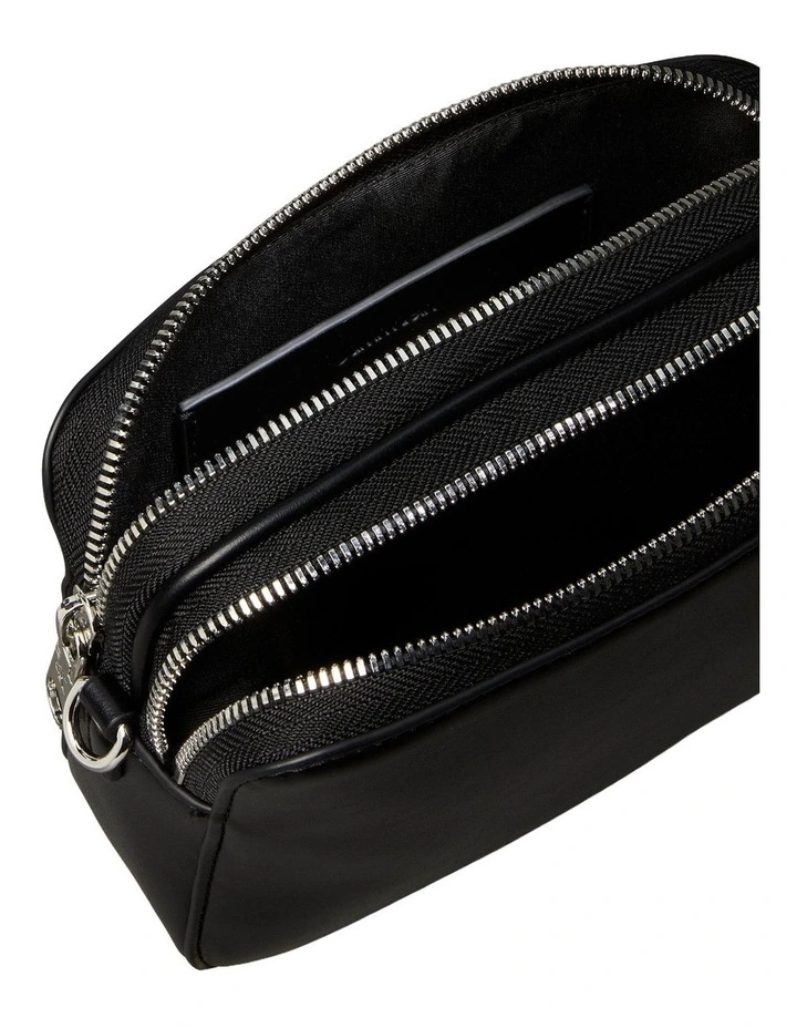 Webbing Crossbody Camera Bag in Black image 4