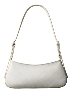 Emblem Allover Print Small Shoulder Bag