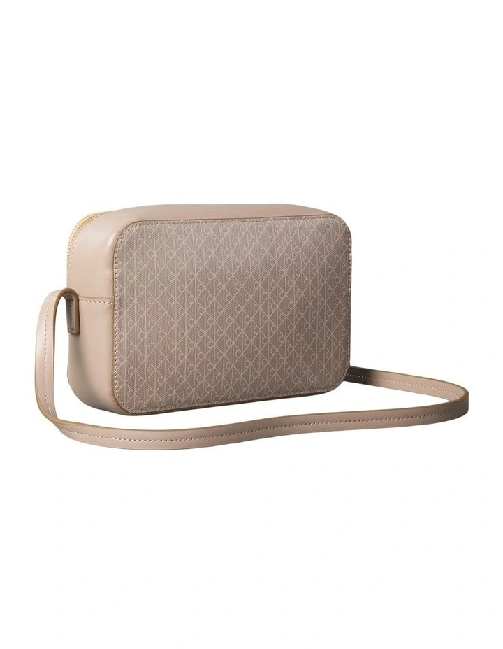 Emblem Allover Print Crossbody Bag in Brown image 2