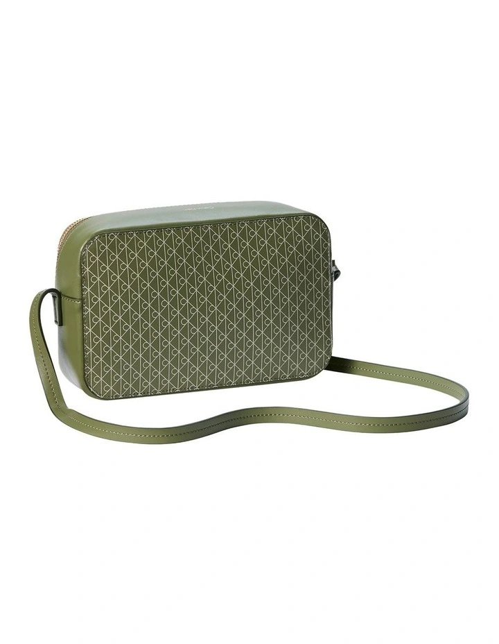 Emblem Allover Print Crossbody Bag in Green image 2