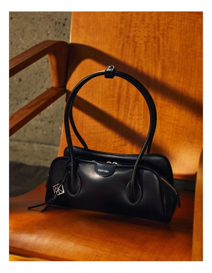 Emblem Trio Shoulder Bag in Black image 6