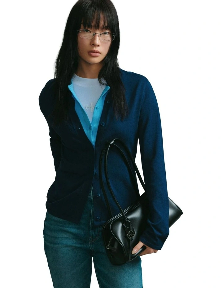 Emblem Trio Shoulder Bag in Black image 7