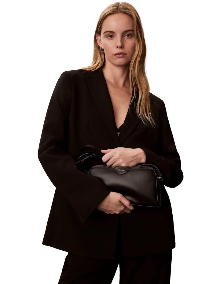 Multi Compartment Crossbody Camera Bag in Black image 4