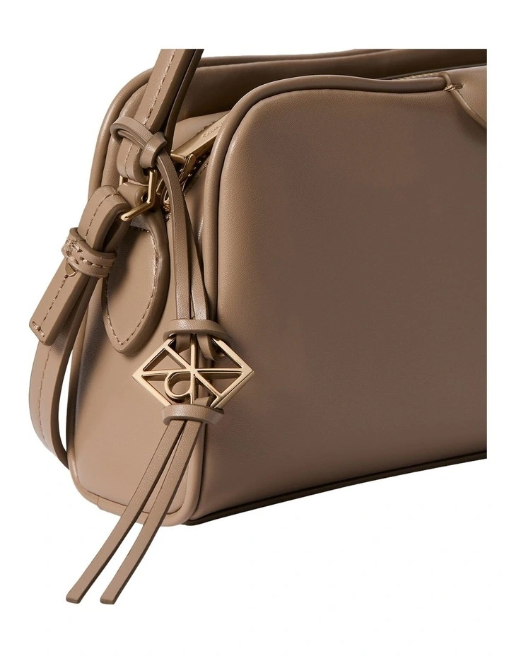 Multi Compartment Crossbody Camera Bag in Beige image 3