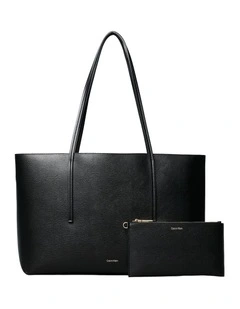 Foil Logo Tote Bag in Black