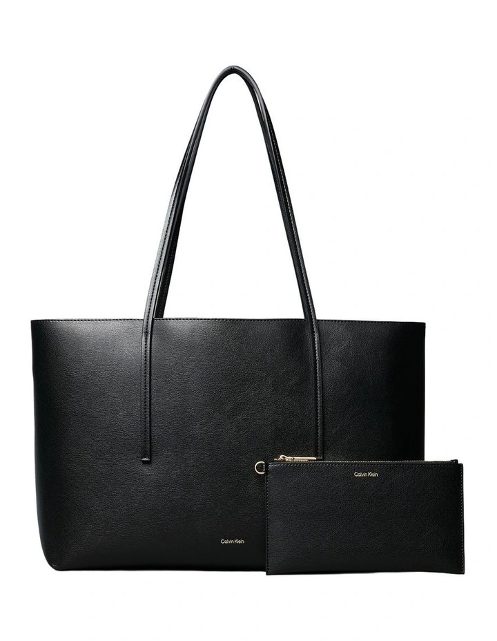 Foil Logo Tote Bag in Black image 1