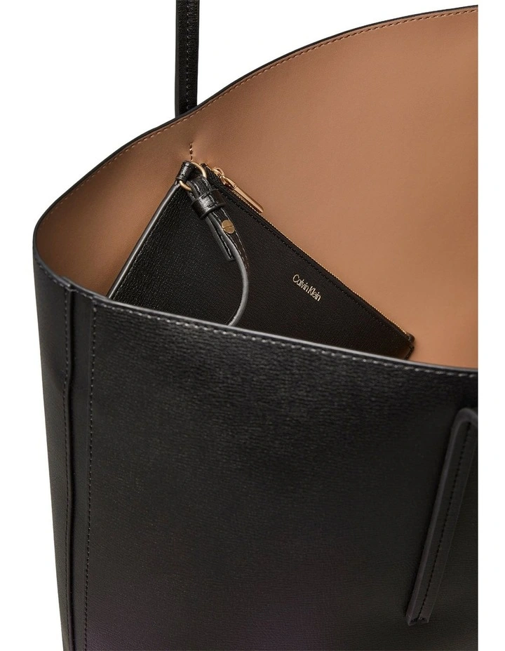 Foil Logo Tote Bag in Black image 3