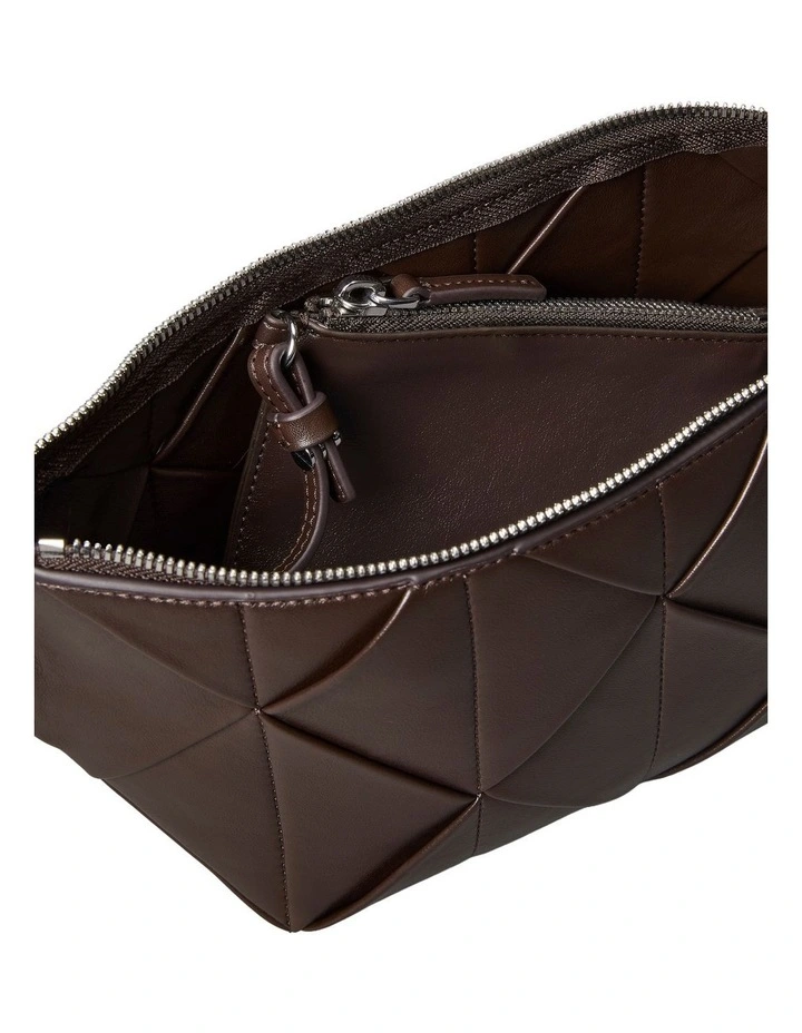 Woven Shoulder Bag in Brown image 3