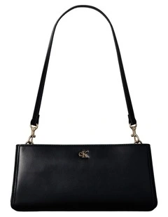 Elongated Shoulder Bag in Black