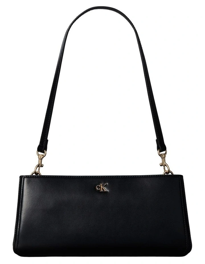 Elongated Shoulder Bag in Black image 1