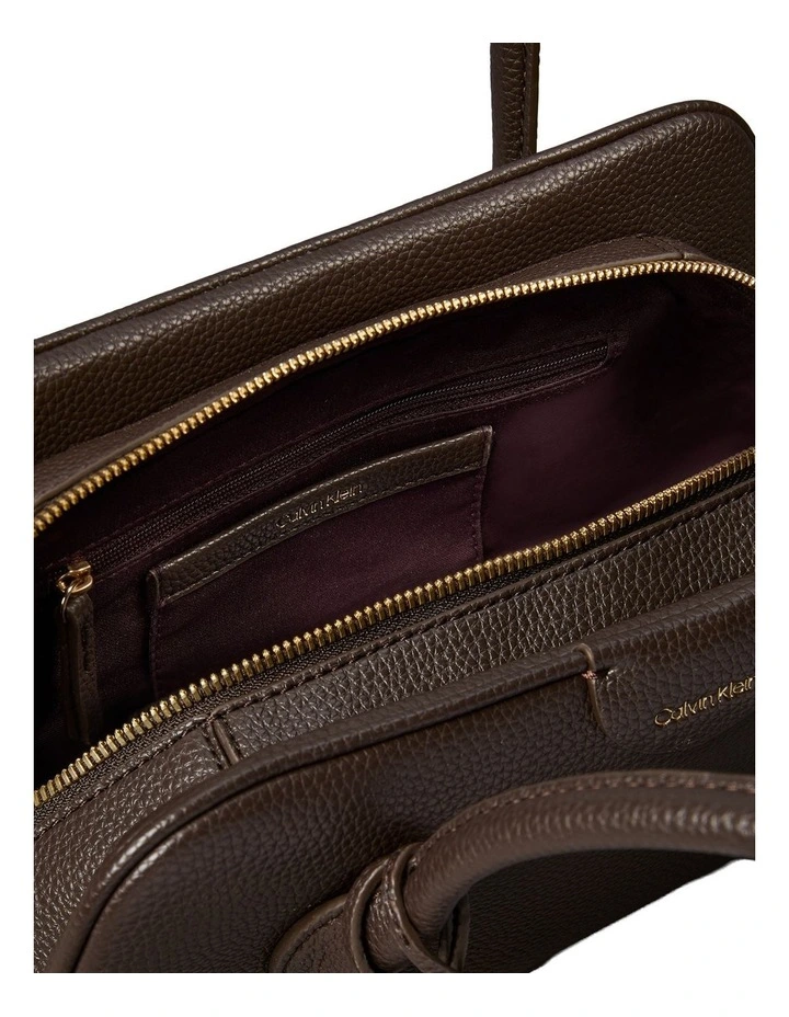 Emblem Trio Shoulder Bag in Chocolate image 3