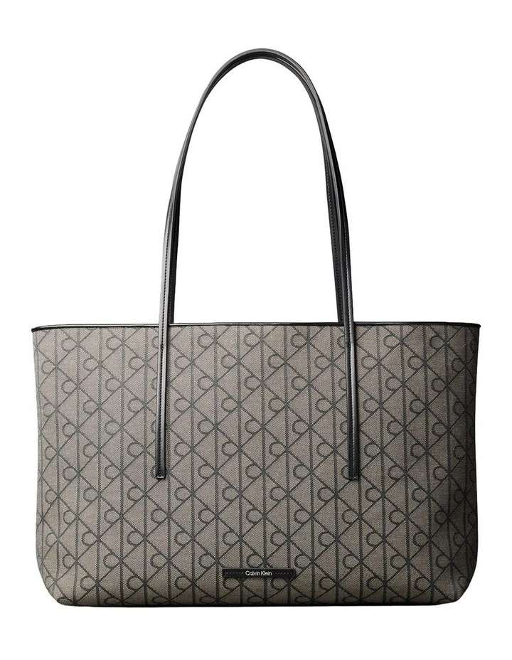 Emblem Aop Tote Bag in Grey image 1