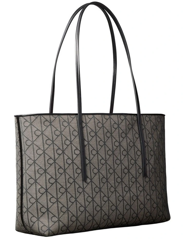 Emblem Aop Tote Bag in Grey image 2