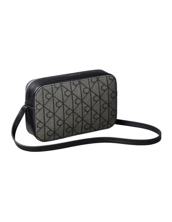 Emblem Aop Crossbody Bag in Black image 2