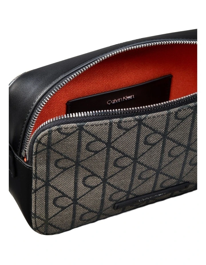 Emblem Aop Crossbody Bag in Black image 3