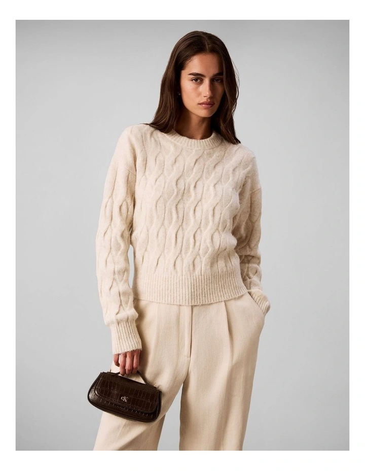 Convertible Top Handle Croc Crossbody Flap Bag in Delicioso image 4