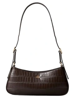 Monogram Logo Hardware Shoulder Bag in Delicioso