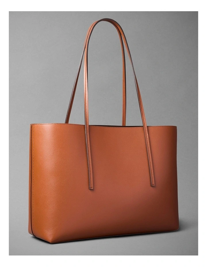 Foil Logo Tote Bag in Natural Umber image 2