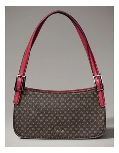 Harlan Shoulder Bag in Brown/Khaki/Bloodstone