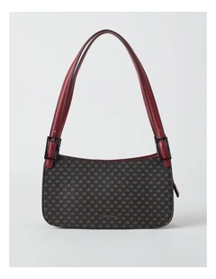 Harlan Shoulder Bag in Brown/Khaki/Bloodstone