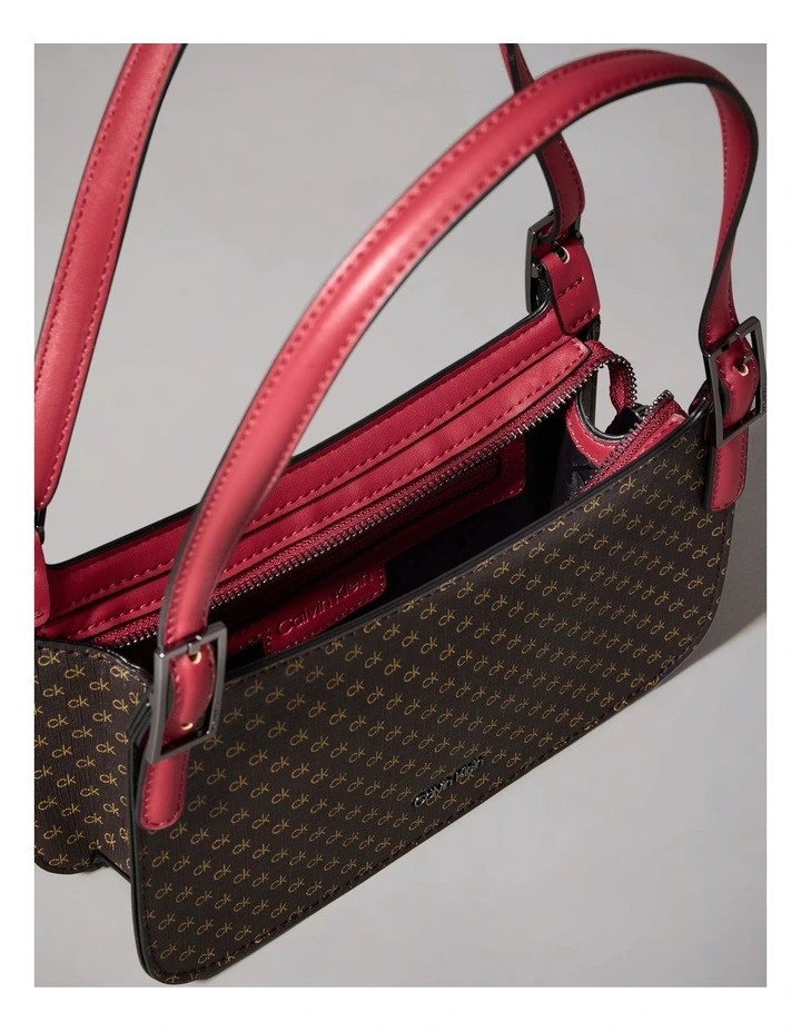 Harlan Shoulder Bag in Brown/Khaki/Bloodstone image 3