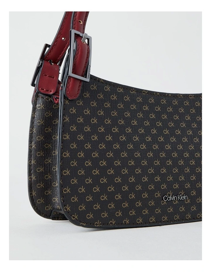Harlan Shoulder Bag in Brown/Khaki/Bloodstone image 3