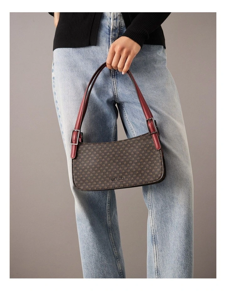Harlan Shoulder Bag in Brown/Khaki/Bloodstone image 4