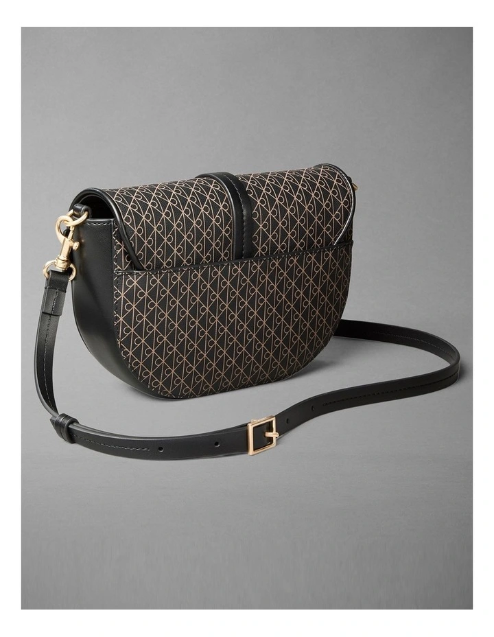 Emblem Aop Crossbody Bag in Black Desert Taupe A image 2