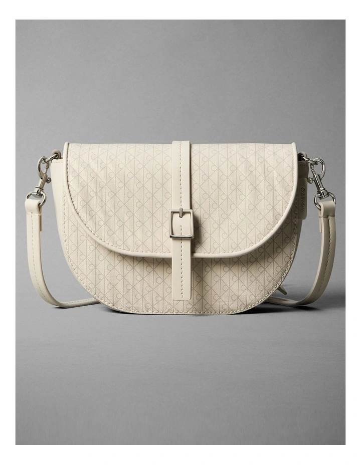 Emblem Aop Crossbody Bag in Light Hay Aop image 1