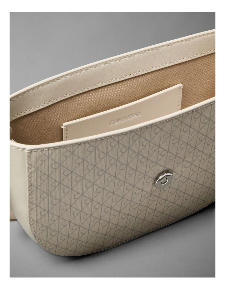 Emblem Aop Crossbody Bag in Light Hay Aop image 3