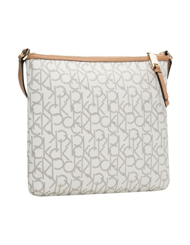 calvin klein lily saffiano leather top zip crossbody