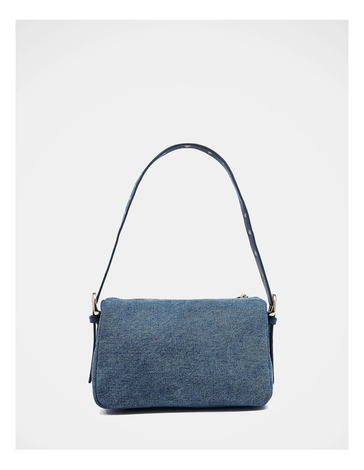 The Jacques Denim Shoulder Bag in Blue image 4