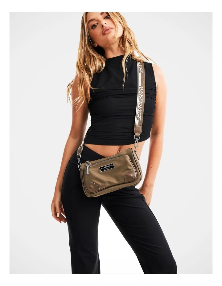 The Hunter Kia Cross Body Bag in Taupe image 2