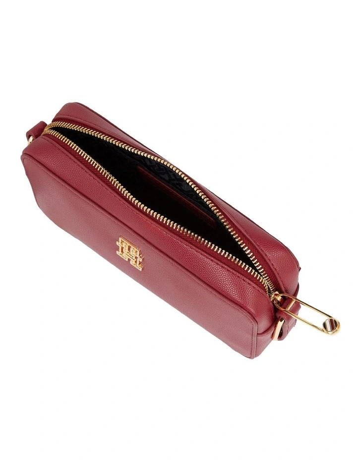 Monogram Plaque Crossover Camera Bag in Rouge image 3