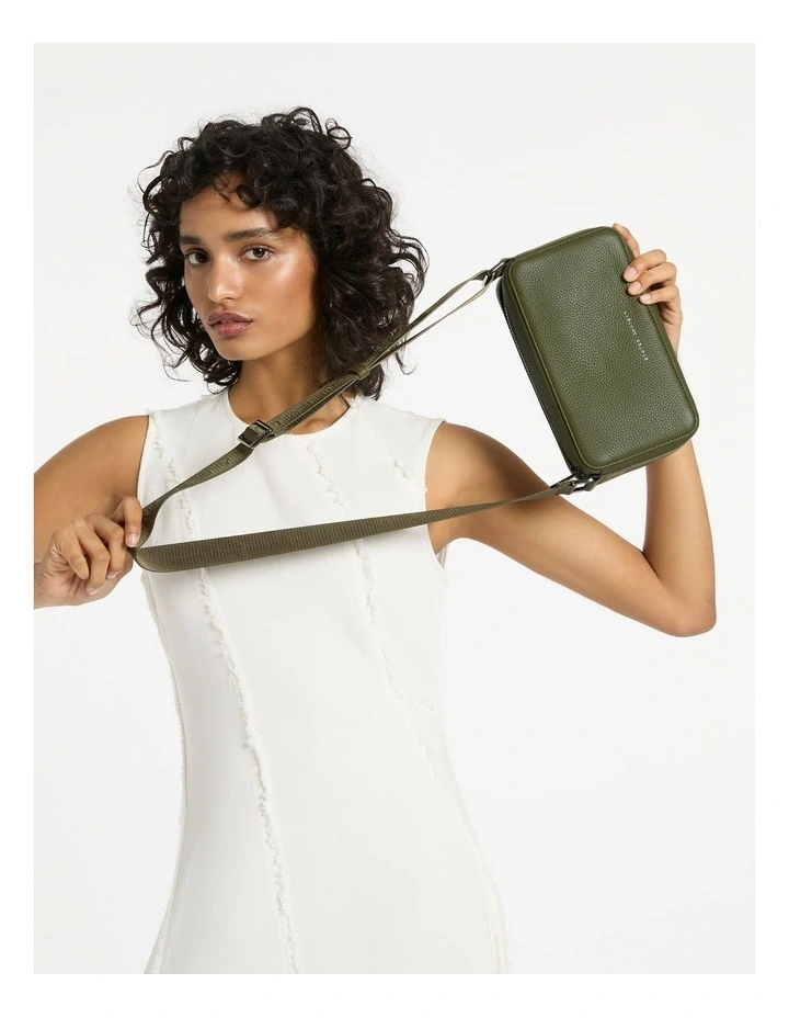 Delirium Web Crossbody Bag in Khaki image 6