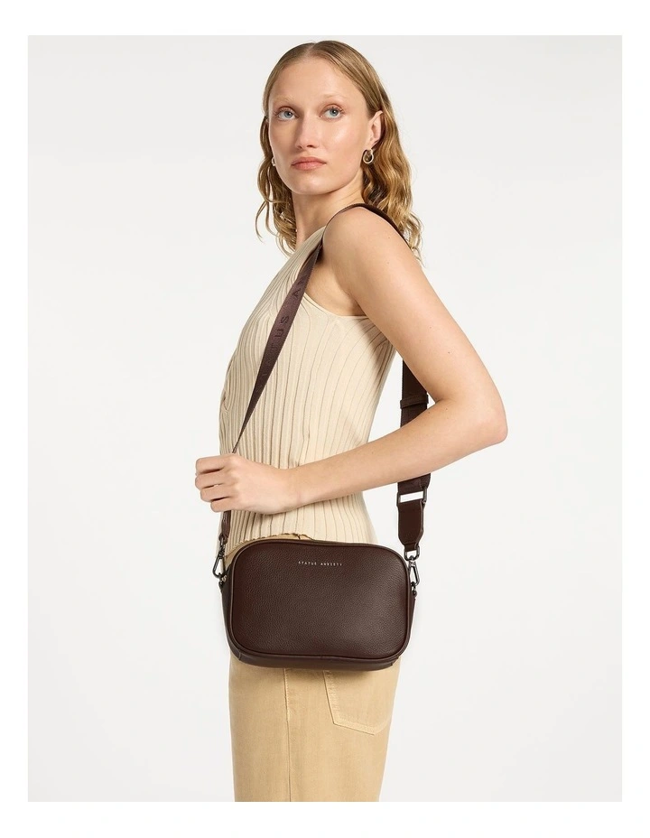 Plunder with Webbed Strap Crossbody Bag in Cocoa image 2