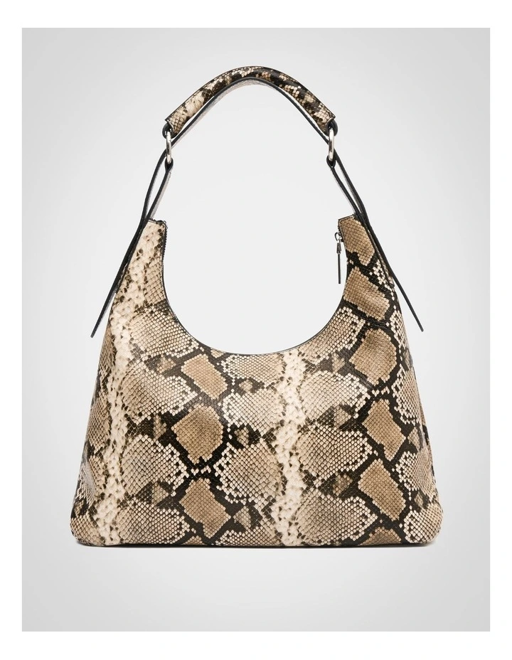 The Valerie Snake Shoulder Bag in Snake Print image 1