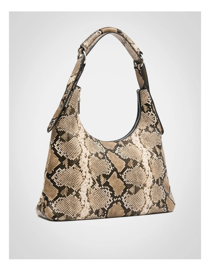 The Valerie Snake Shoulder Bag in Snake Print image 4