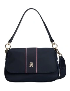 Monogram Crossbody Shoulder Bag in Blue