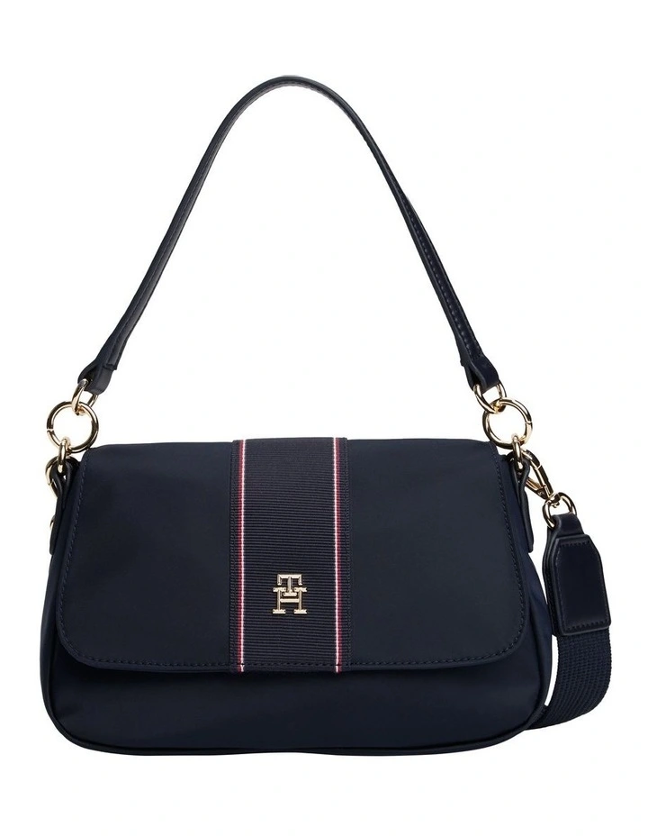 Monogram Crossbody Shoulder Bag in Blue image 1