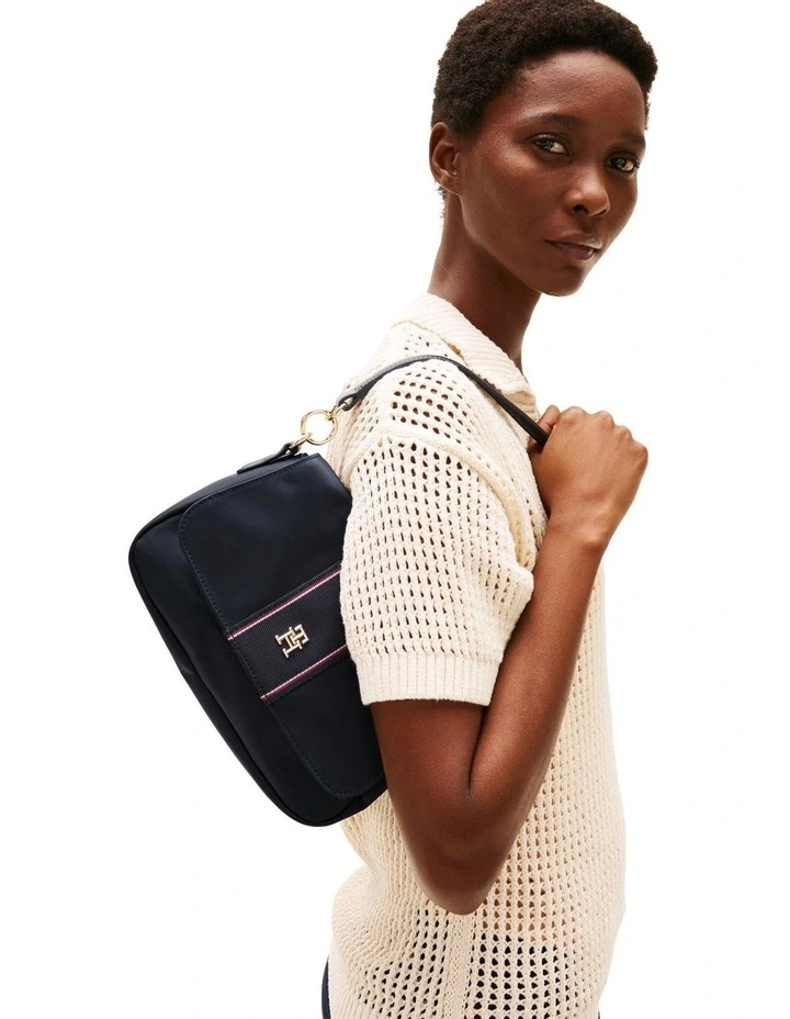 Monogram Crossbody Shoulder Bag in Blue image 5