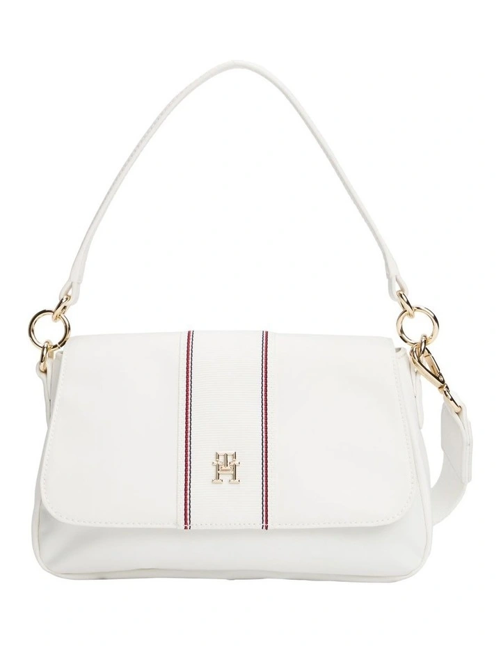 Monogram Crossbody Shoulder Bag in Ecru image 1