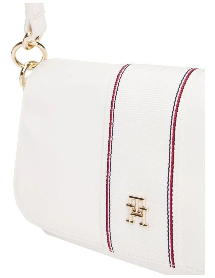 Monogram Crossbody Shoulder Bag in Ecru image 4